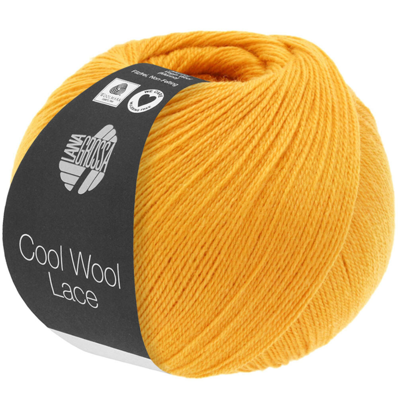 Lana Grossa Cool Wool Lace 49 Żółty