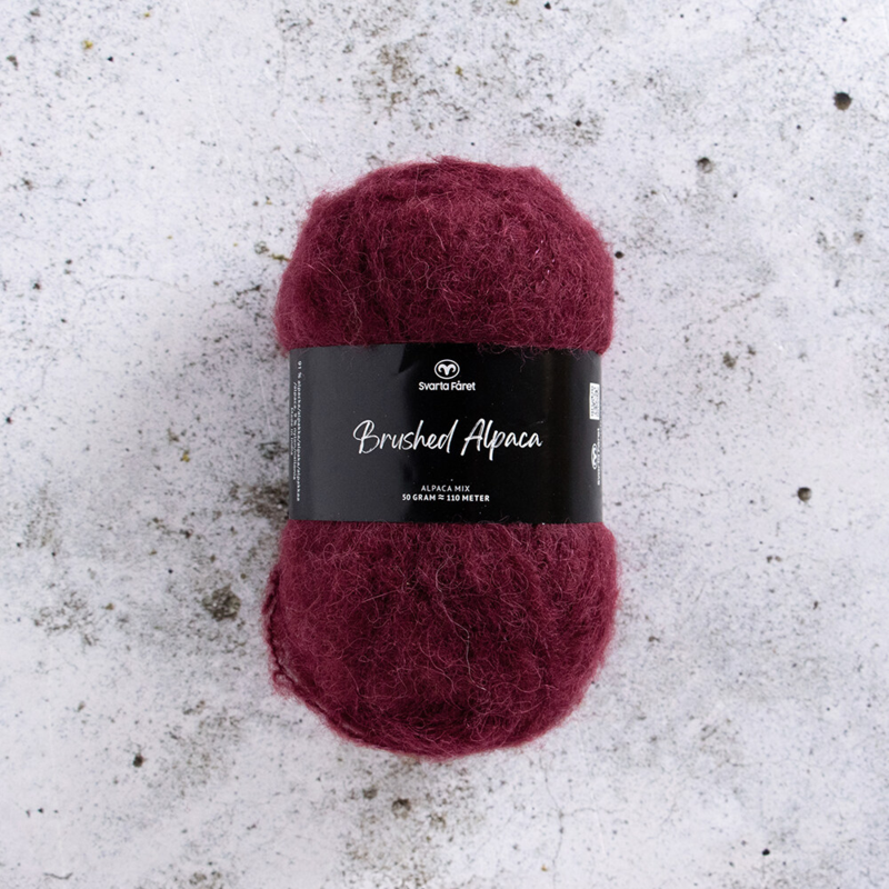 Svarta Fåret Brushed Alpaca 020 Merlot o Północy