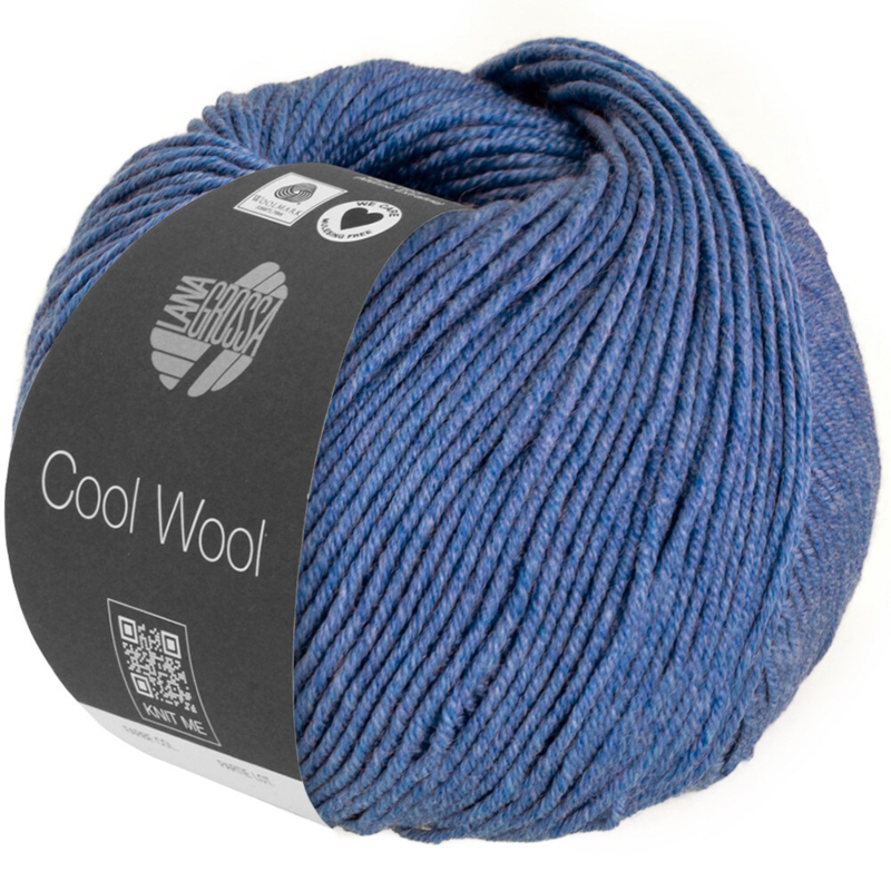 Lana Grossa Cool Wool Mélange 1427 Niebieski melanżowy