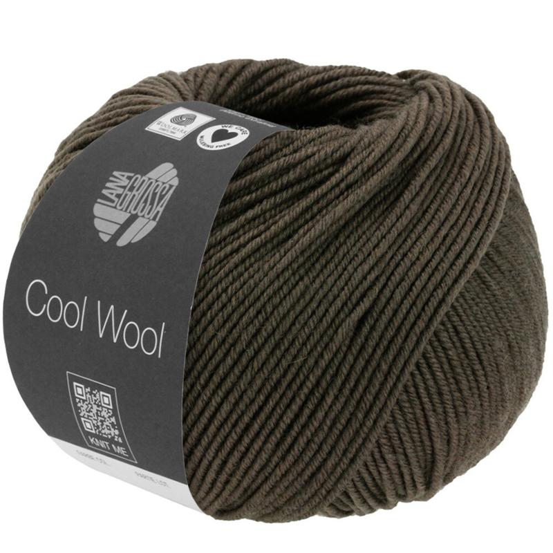 Lana Grossa Cool Wool Mélange 1429 Ciemna oliwka melanżowy