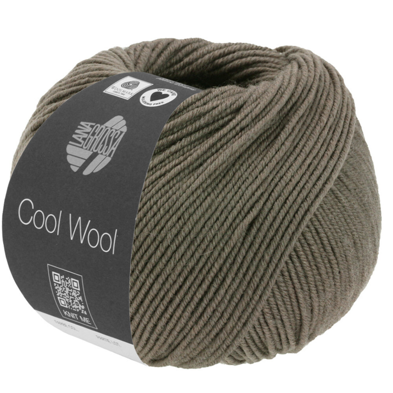 Lana Grossa Cool Wool Mélange 1422 Ciemnobrązowy melanżowy