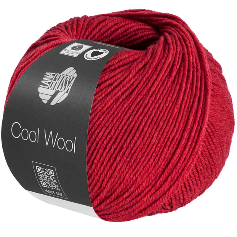 Lana Grossa Cool Wool Mélange 1501 Wiśniowa czerwień melanżowy
