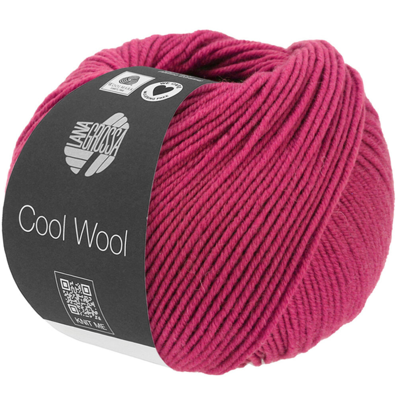 Lana Grossa Cool Wool Mélange 1432 Indyjska czerwień melanżowy