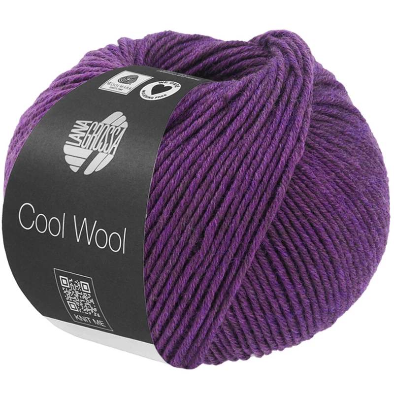 Lana Grossa Cool Wool Mélange 1499 Fioletowy melanżowy