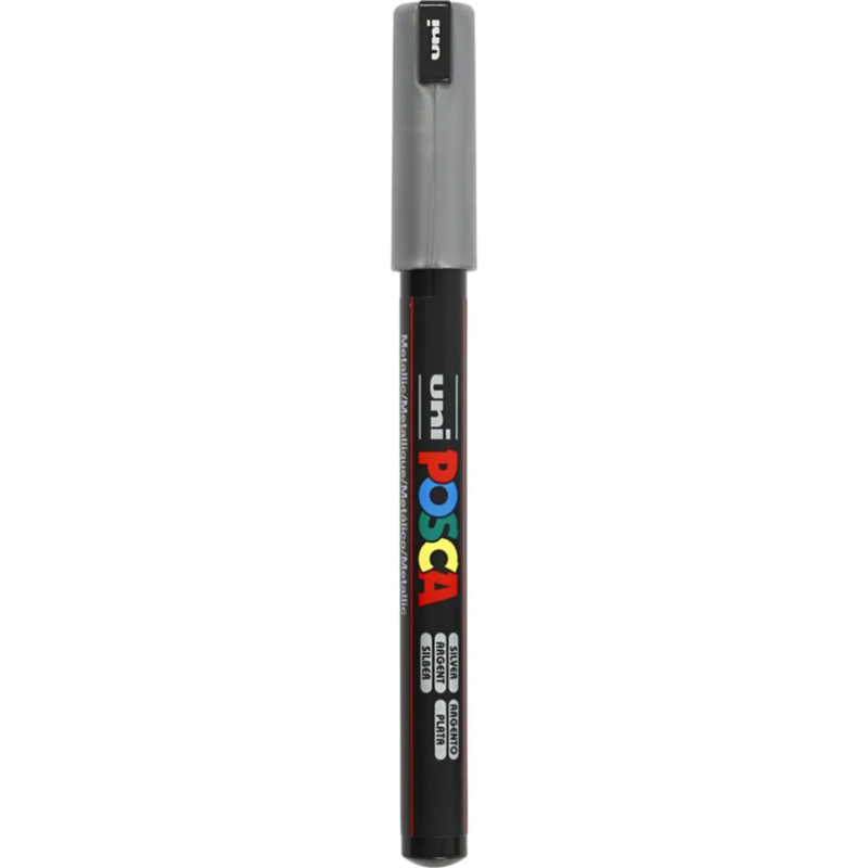 Marker Posca, 0.7 mm, 1 szt. Srebrny