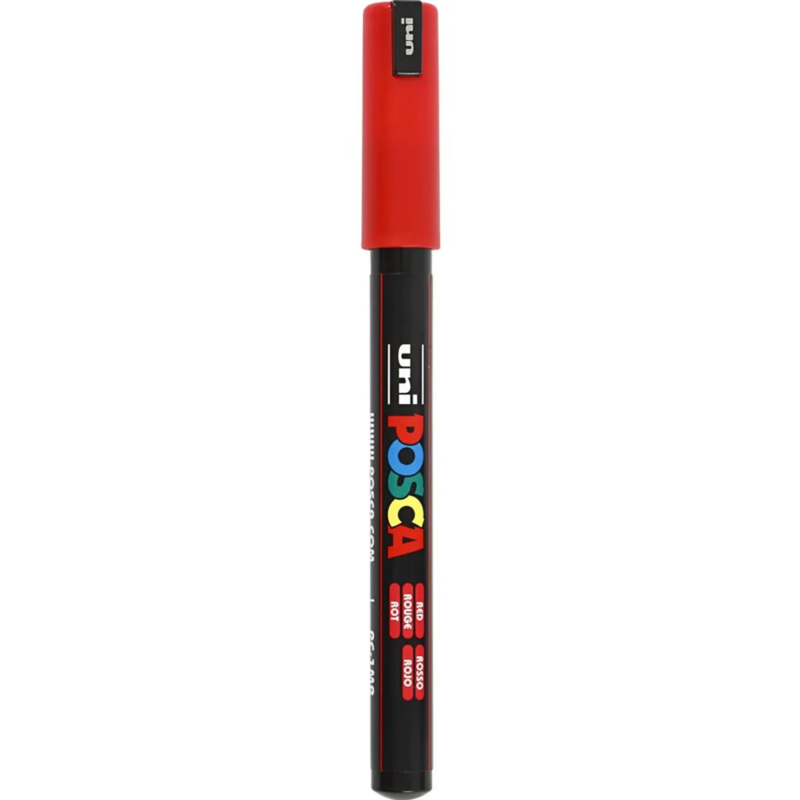 Marker Posca, 0.7 mm, 1 szt. Czerwony