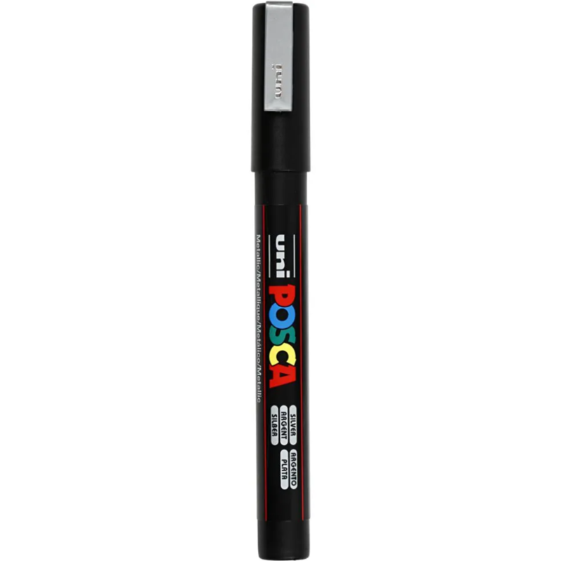 Marker Posca, 0,9-1,3 mm, 1 szt. Srebrny