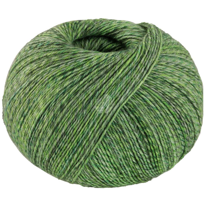 Lana Grossa Vintage Socks 1016 Melanżowany jasny-/mech-/szarozielony