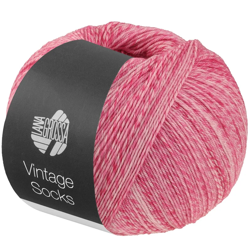 Lana Grossa Vintage Socks 1022 Różowy/pink melanż