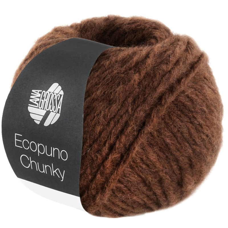 Ecopuno Chunky 140 Czekoladowy brąz