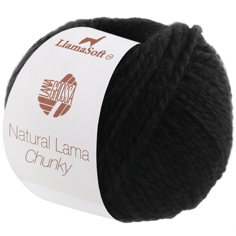 Natural Lama Chunky 08 Czarny