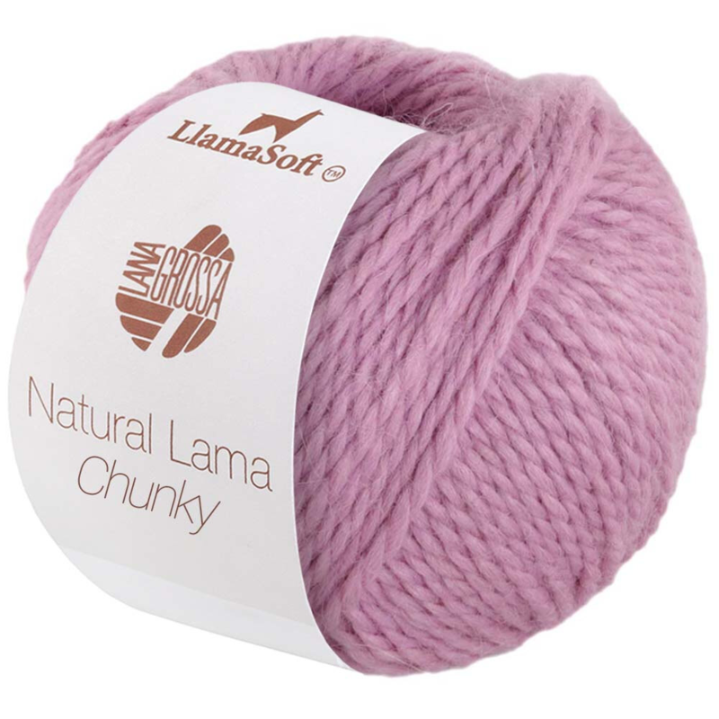 Natural Lama Chunky 02 Róż bzu