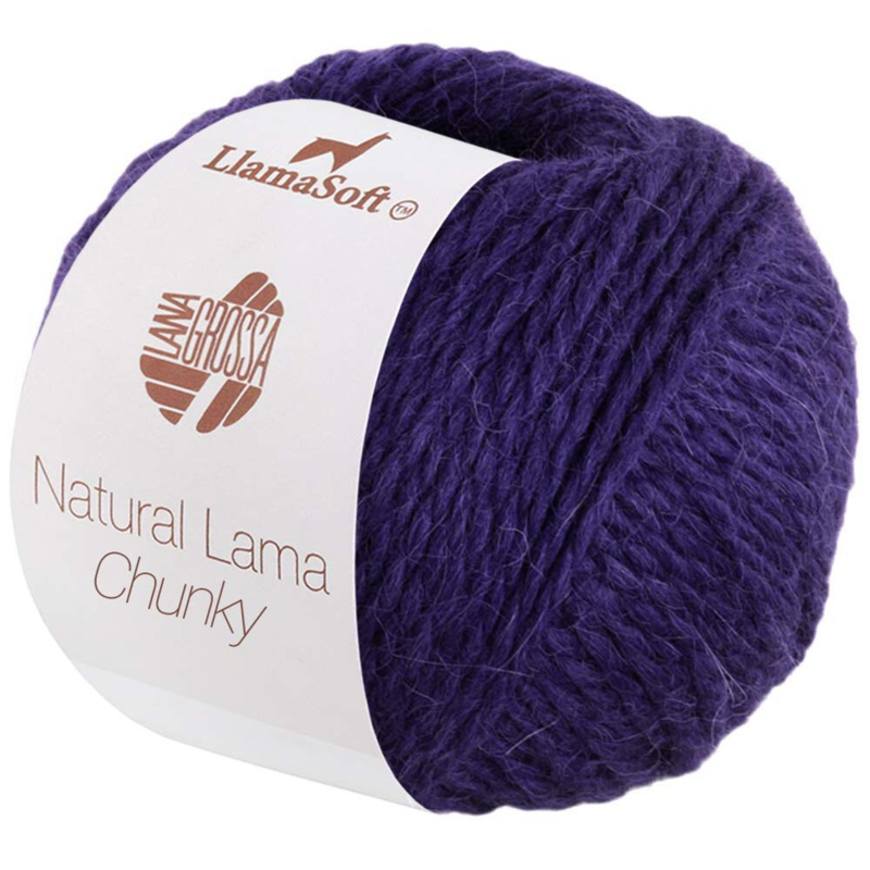 Natural Lama Chunky 06 Granatowy