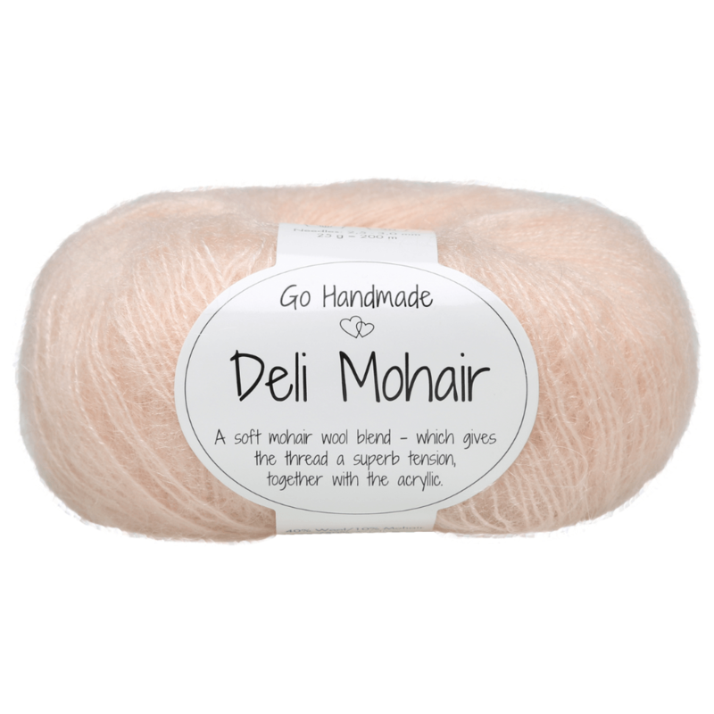 Go Handmade Deli Mohair 89 Róża