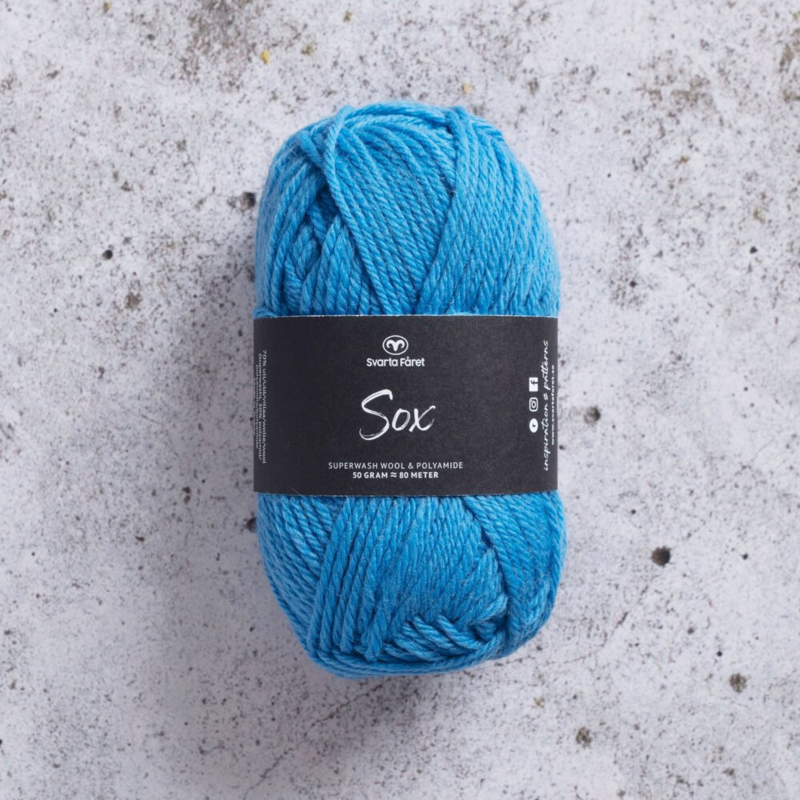 Svarta Fåret Sox 50 g 271 Żywy niebieski