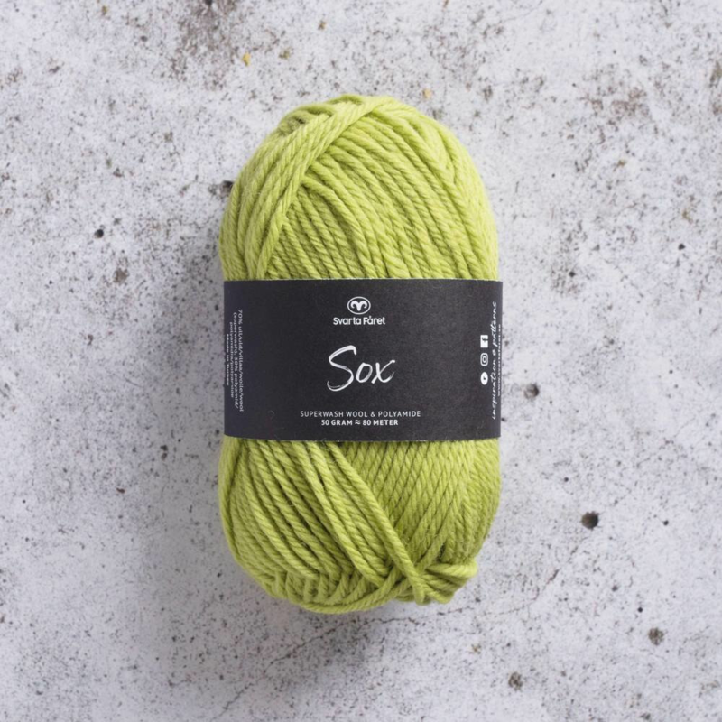 Svarta Fåret Sox 50 g 238 Limonkowy zielony