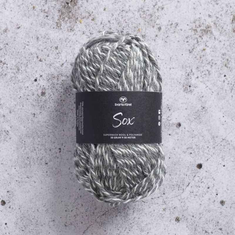 Svarta Fåret Sox 50 g 003 Naturalna stal