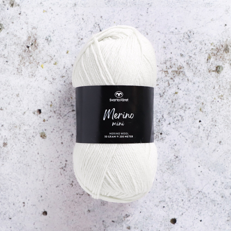 Svarta Fåret Merino Mini 30 Śnieżnobiały