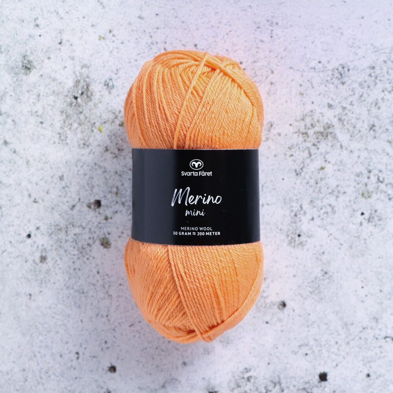 Svarta Fåret Merino Mini 14 Melon kantalupa