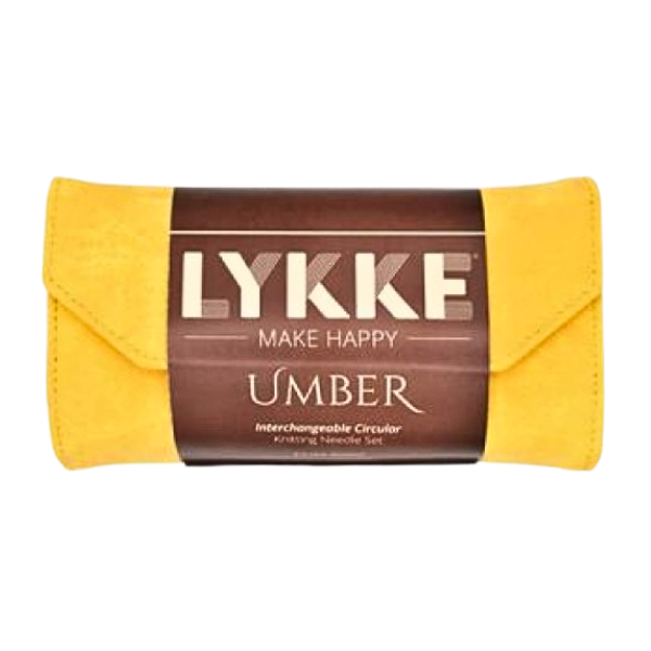 LYKKE Zestaw Drutów Wymiennych Umber, Żółty, 9 cm