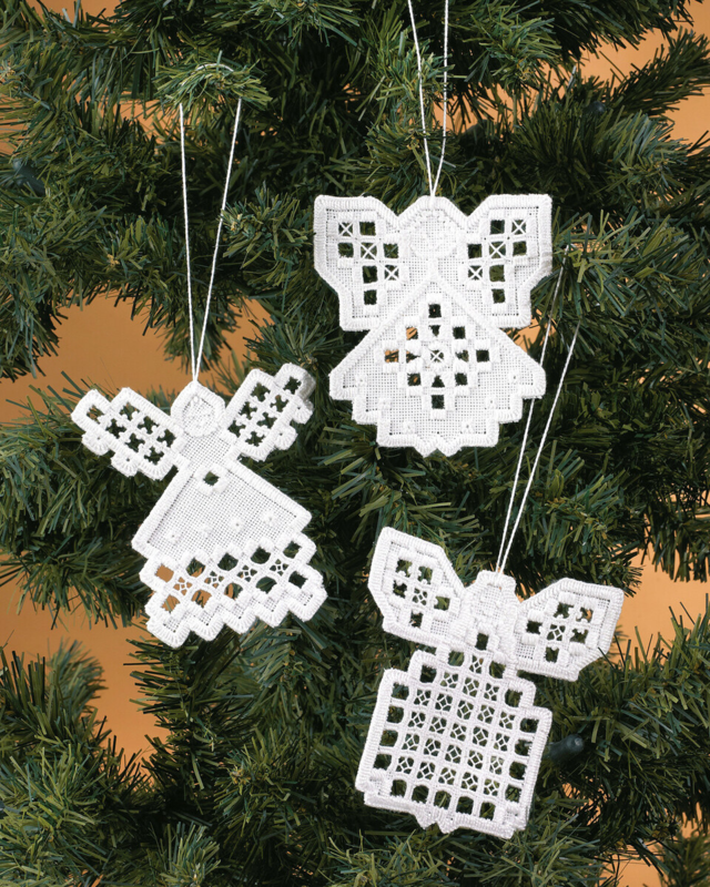 Zestaw do haftu Anioły Hardanger 3 sztuki x 10 x 9 cm