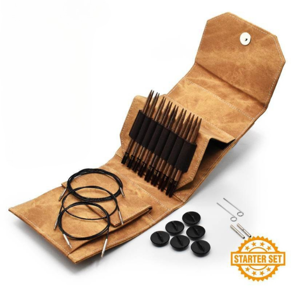 LYKKE Zestaw Wymiennych Drutów na Żyłce Umber, Starter Set, Tan, 13 cm