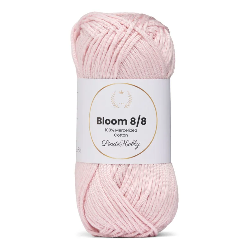 LindeHobby Bloom 8/8 Mercerized Cotton 31 Pastelowy róż
