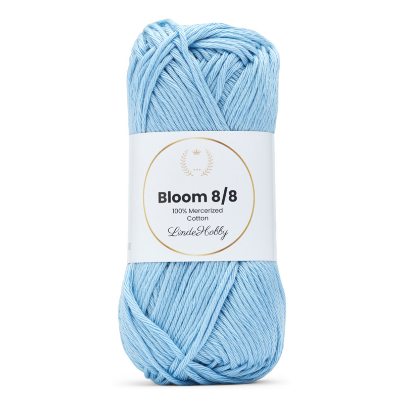LindeHobby Bloom 8/8 Mercerized Cotton 28 Błękit niemowlęcy