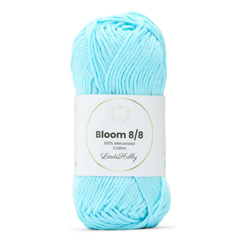 LindeHobby Bloom 8/8 Mercerized Cotton 14 Błękitny