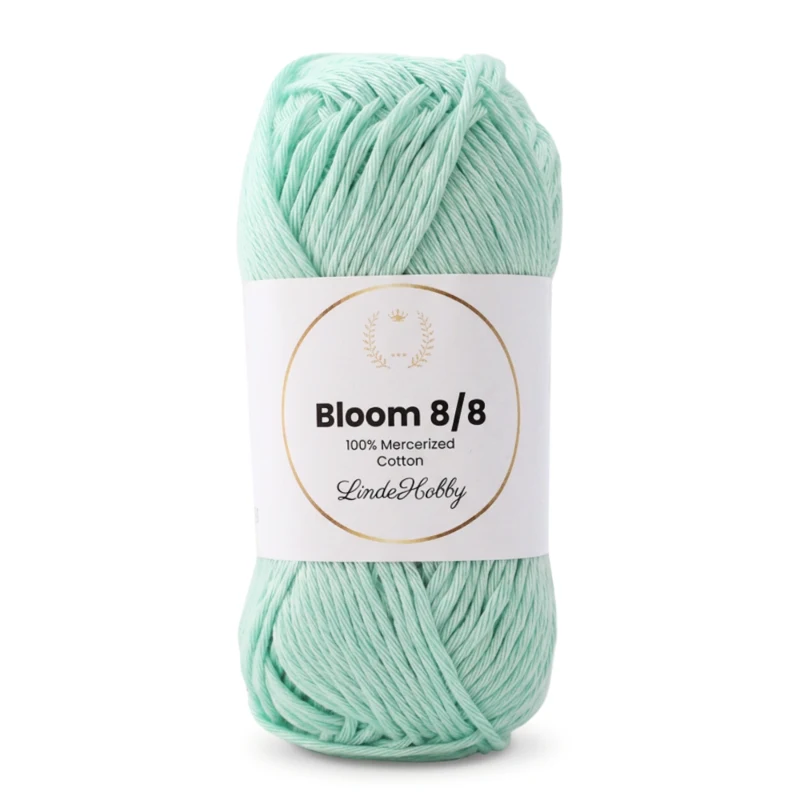 LindeHobby Bloom 8/8 Mercerized Cotton 37 Pastelowa mięta