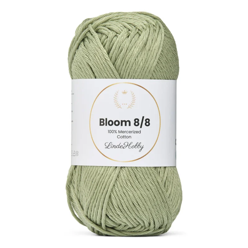 LindeHobby Bloom 8/8 Mercerized Cotton 29 Szałwiowy zielony