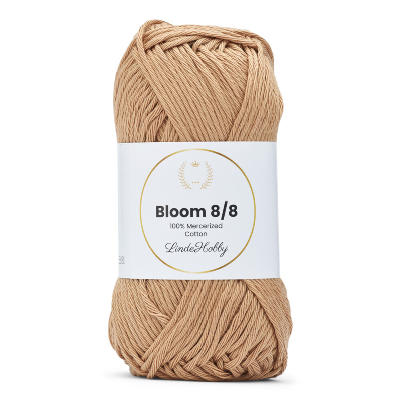 LindeHobby Bloom 8/8 Mercerized Cotton 06 Beżowy