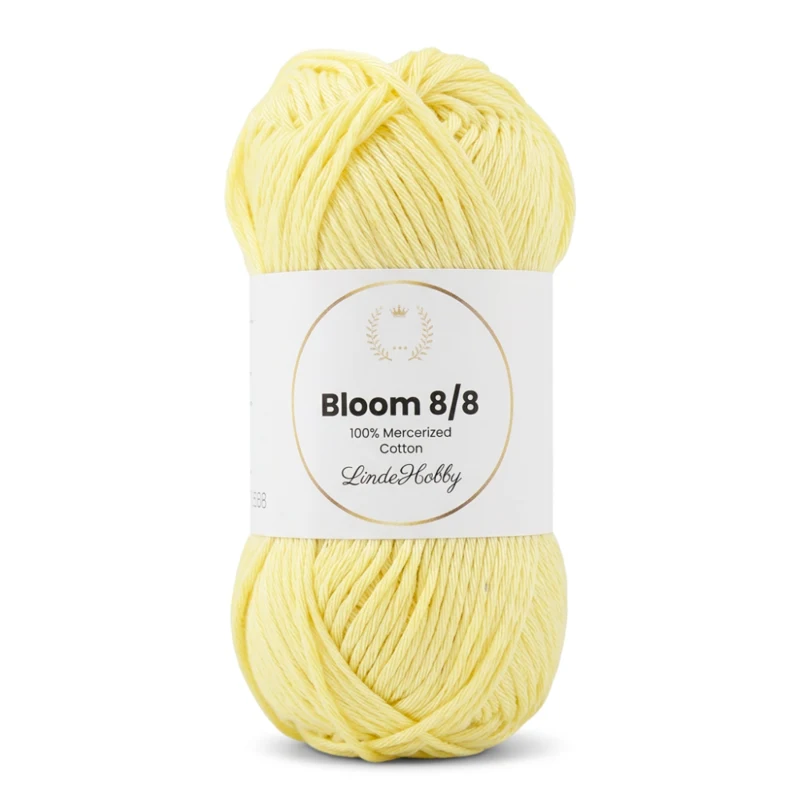 LindeHobby Bloom 8/8 Mercerized Cotton 21 Jasnożółty