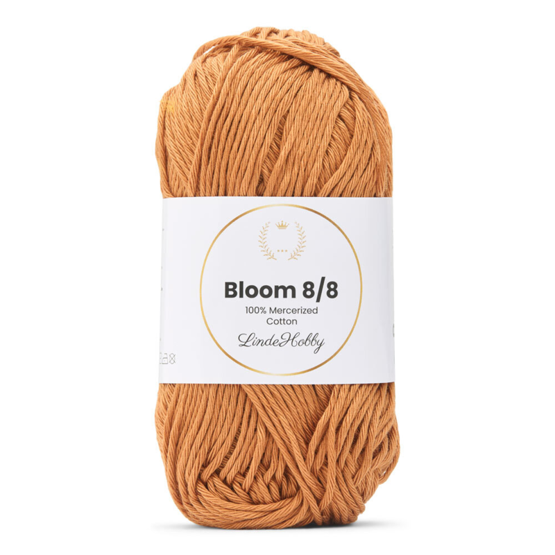 LindeHobby Bloom 8/8 Mercerized Cotton 07 Brązowy