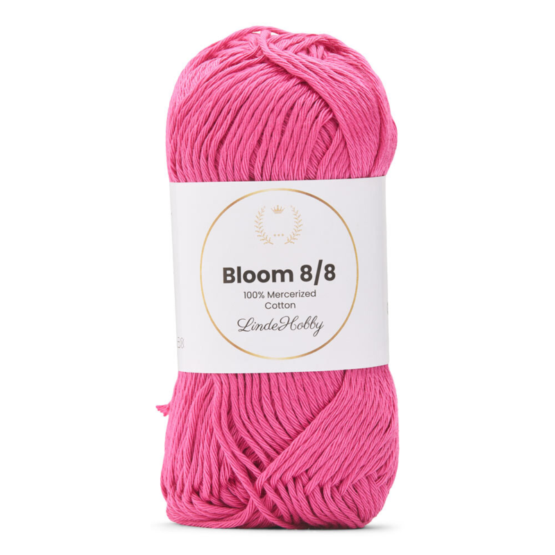 LindeHobby Bloom 8/8 Mercerized Cotton 34 Fuksja