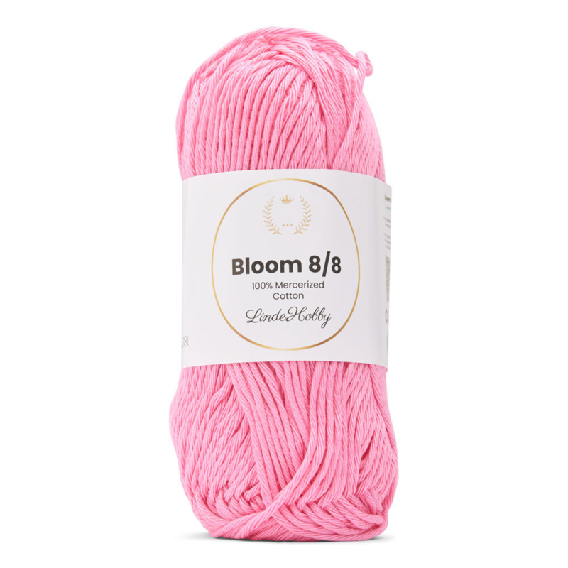 LindeHobby Bloom 8/8 Mercerized Cotton 10 Różowy