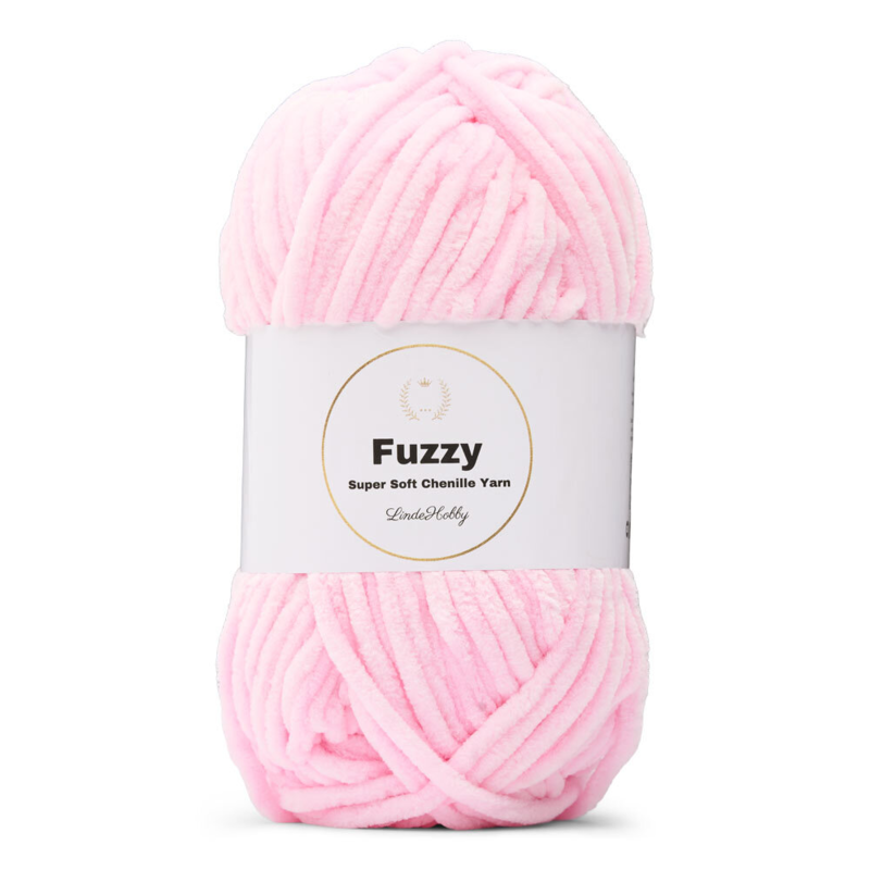 LindeHobby Fuzzy Chenille 04 Róż niemowlęcy (Jasny)