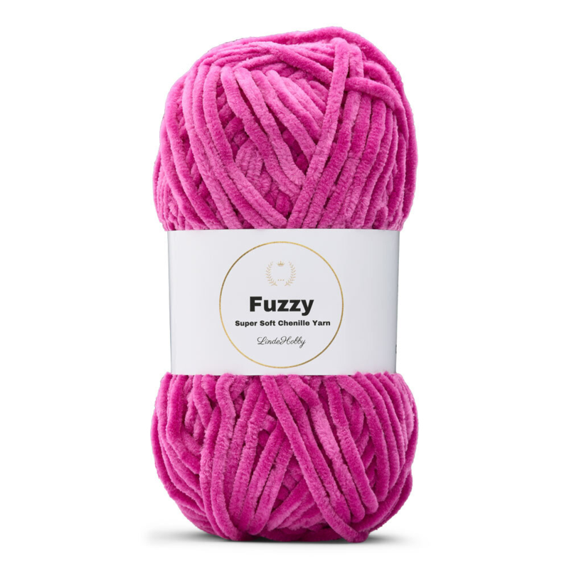 LindeHobby Fuzzy Chenille 45 Ciemna fuksja