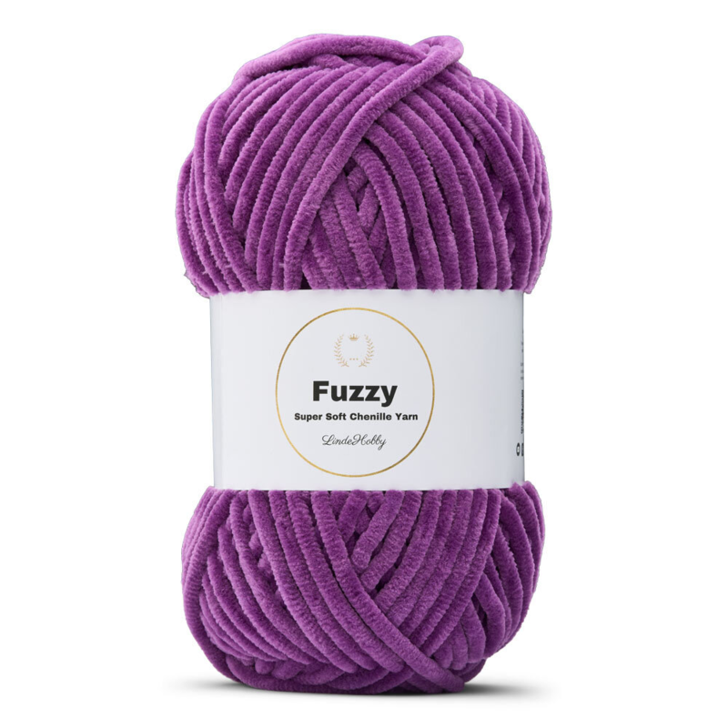 LindeHobby Fuzzy Chenille 40 Fioletowy
