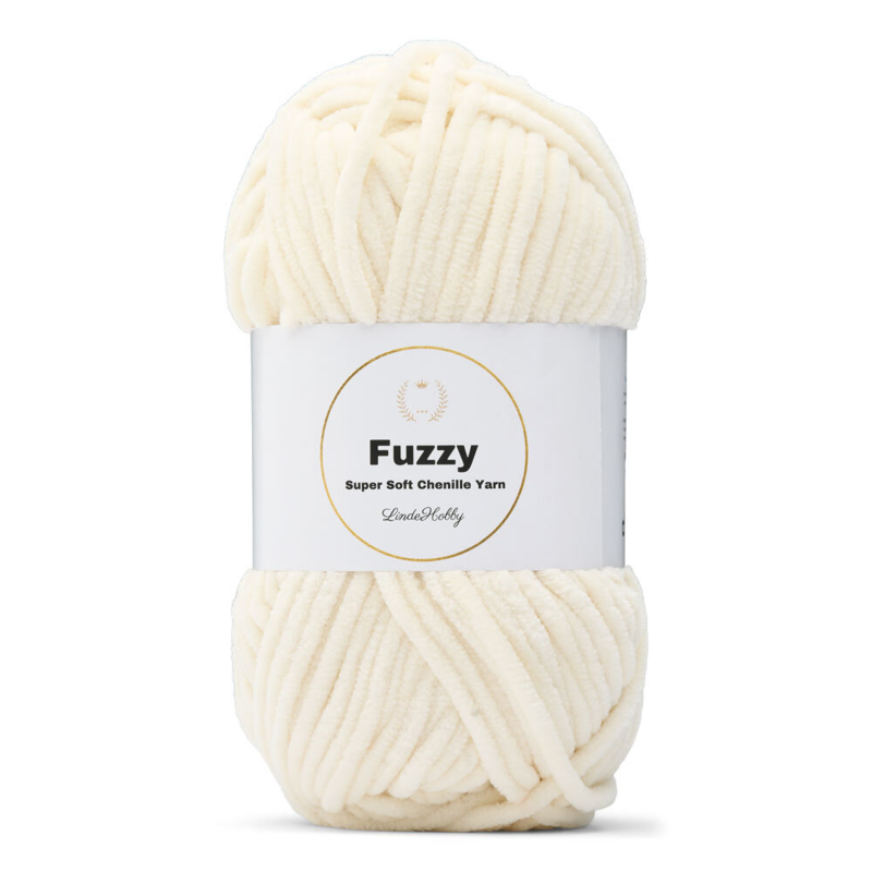 LindeHobby Fuzzy Chenille 10 Kremowy (Jasny beż)