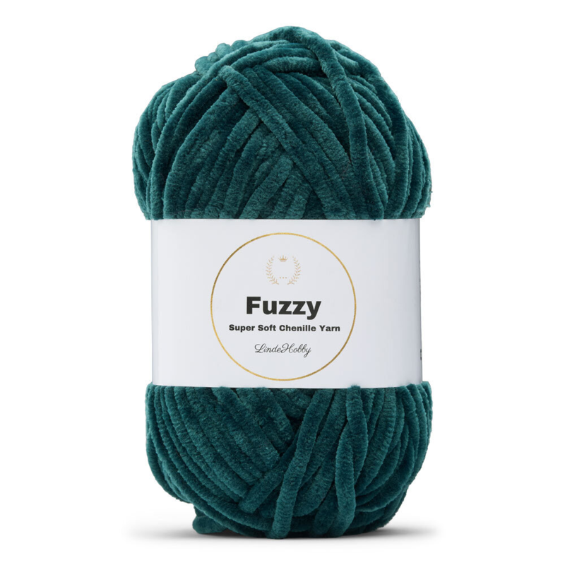 LindeHobby Fuzzy Chenille 28 Szmaragdowy