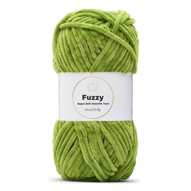 LindeHobby Fuzzy Chenille 32 Trawiasty zielony
