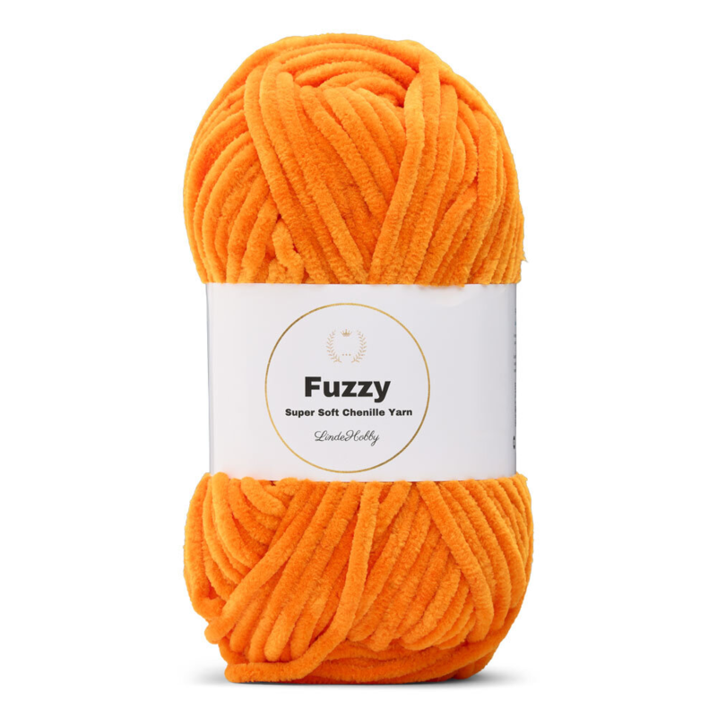 LindeHobby Fuzzy Chenille 37 Pomarańczowy