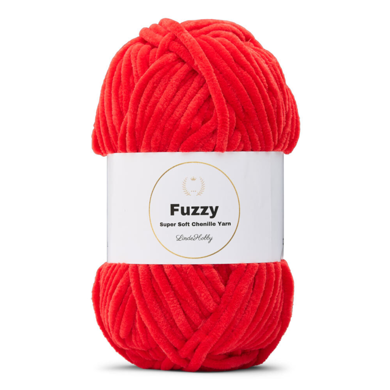 LindeHobby Fuzzy Chenille 11 Krwistoczerwony
