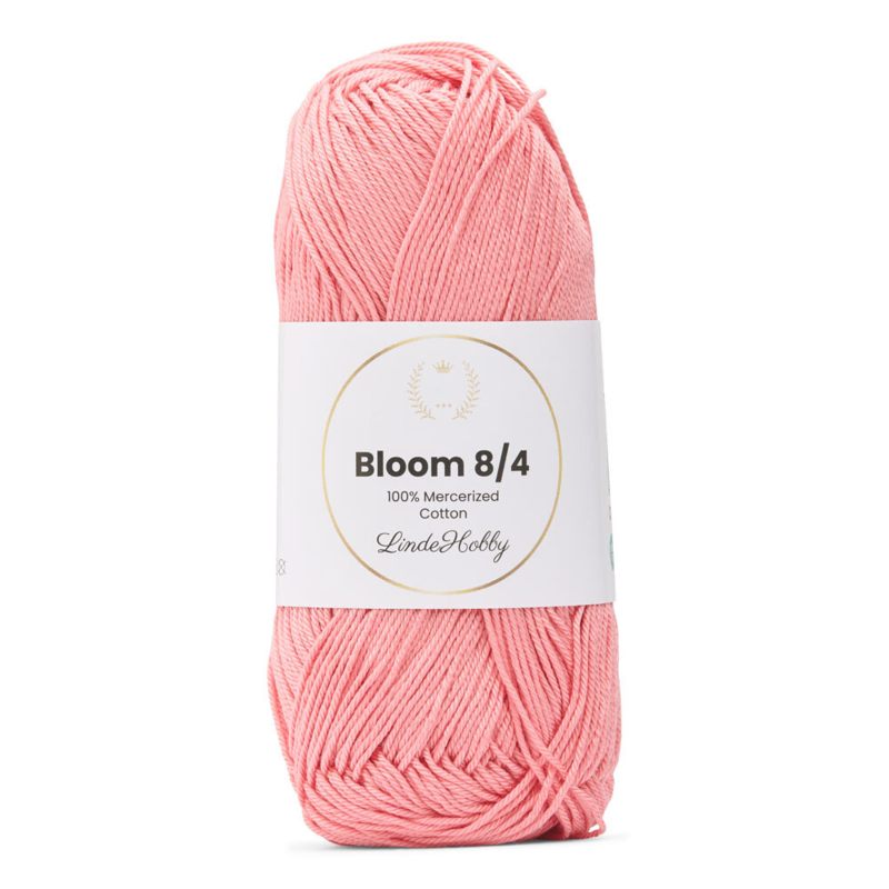 LindeHobby Bloom 8/4 Mercerized Cotton 11 Koralowy
