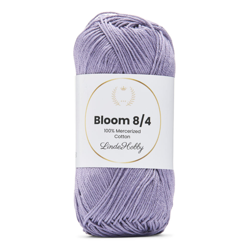 LindeHobby Bloom 8/4 Mercerized Cotton 12 Jasny liliowy