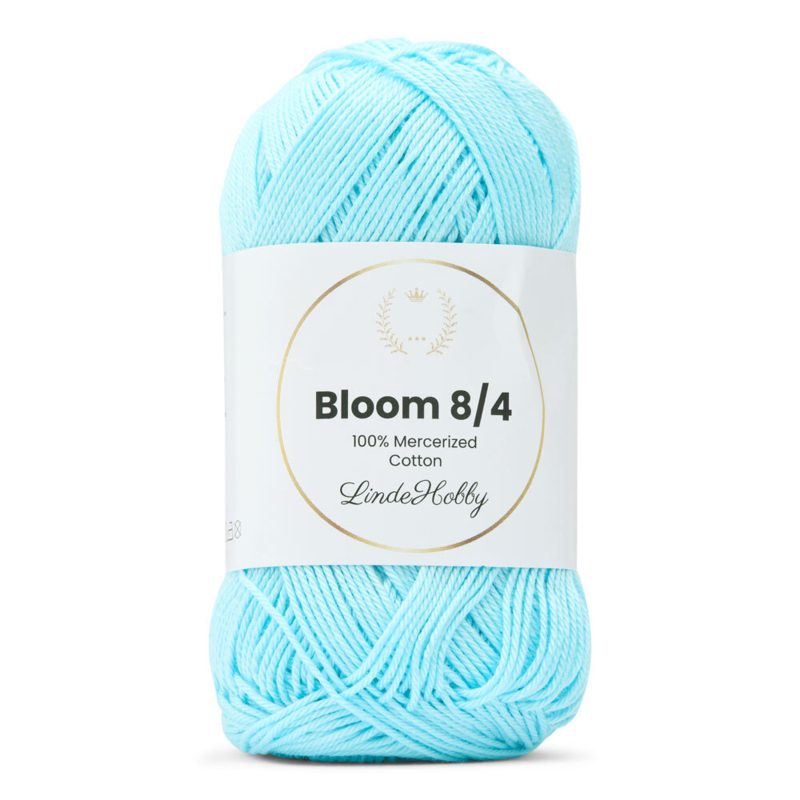 LindeHobby Bloom 8/4 Mercerized Cotton 14 Błękitny