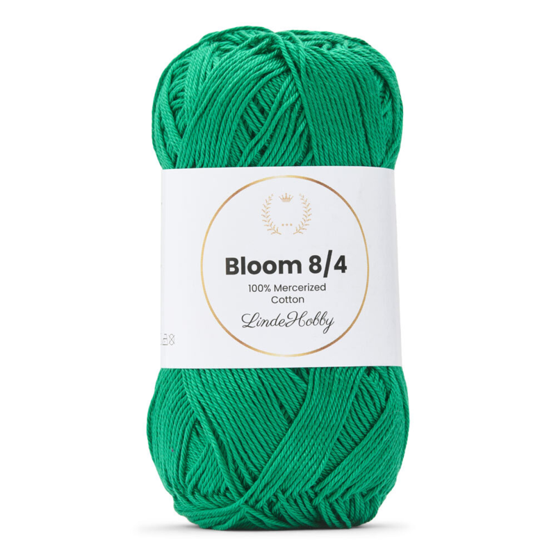 LindeHobby Bloom 8/4 Mercerized Cotton 33 Zieleń Benetton
