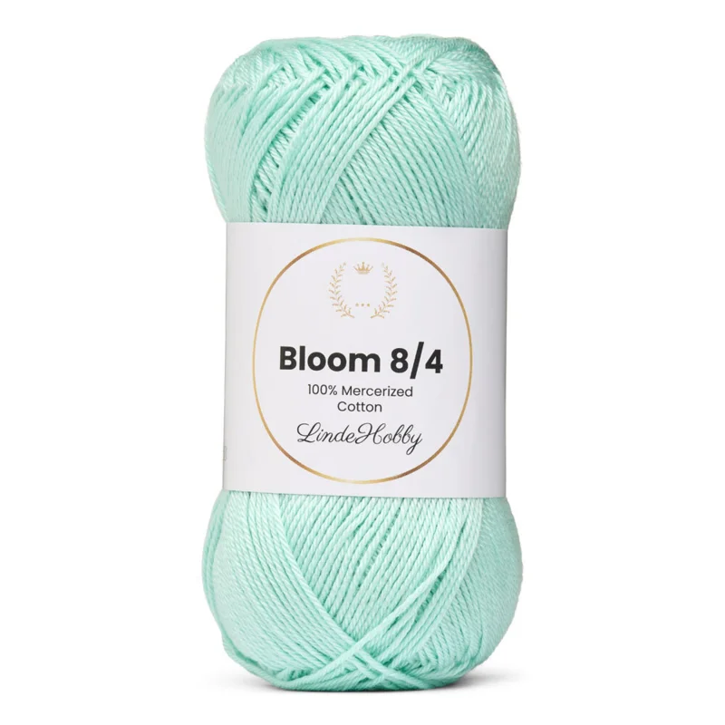 LindeHobby Bloom 8/4 Mercerized Cotton 37 Pastelowa mięta