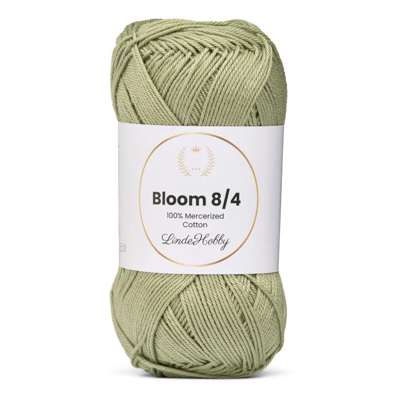 LindeHobby Bloom 8/4 Mercerized Cotton 29 Szałwiowy zielony